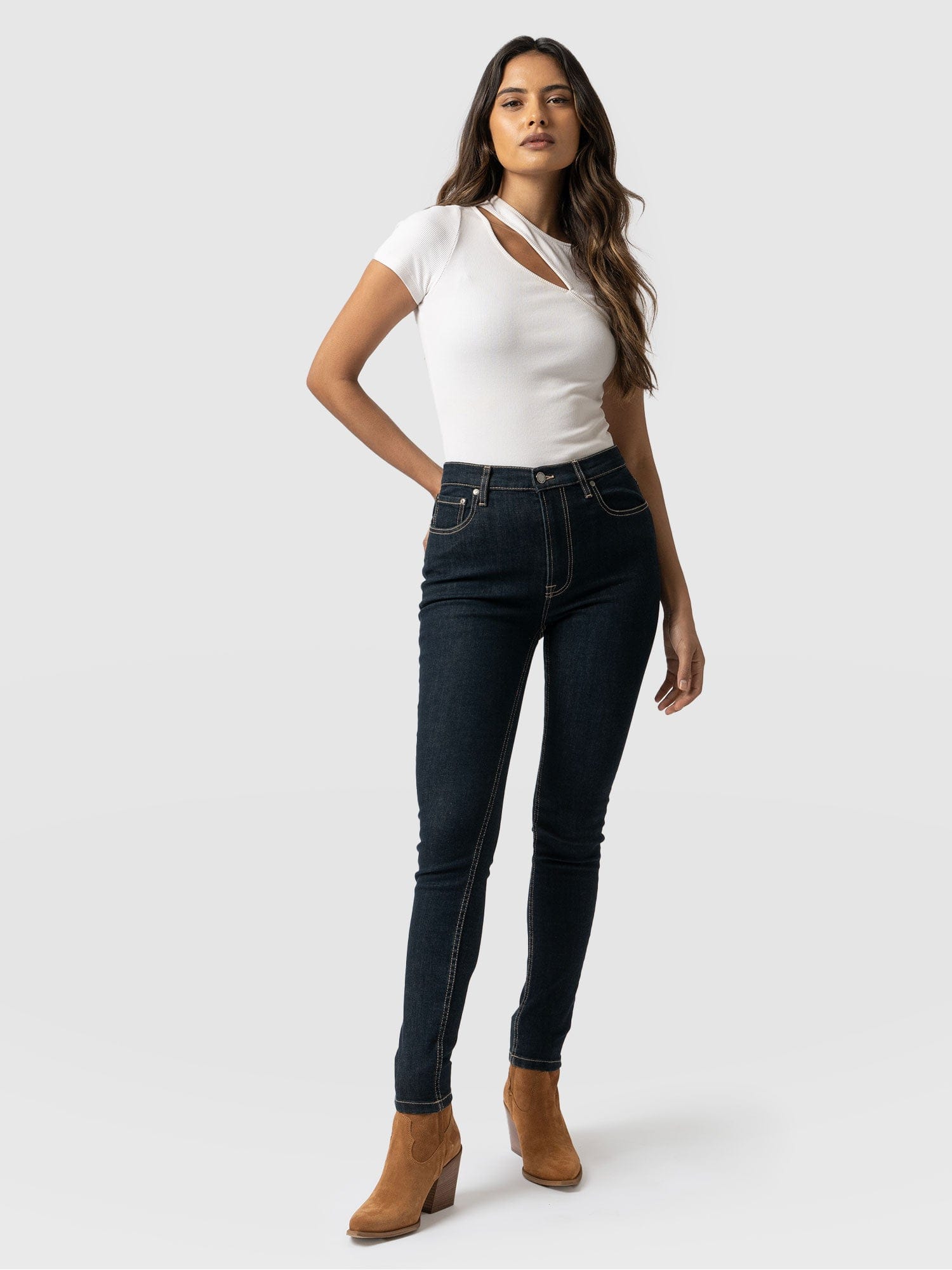 Classic Skinny Jeans Blue - Women's Jeans | Saint + Sofia® EU